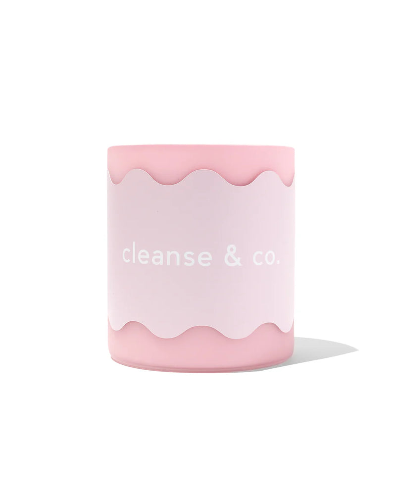 CLEANSE AND CO WAVY CANDLE PINK COCONUT LOVE