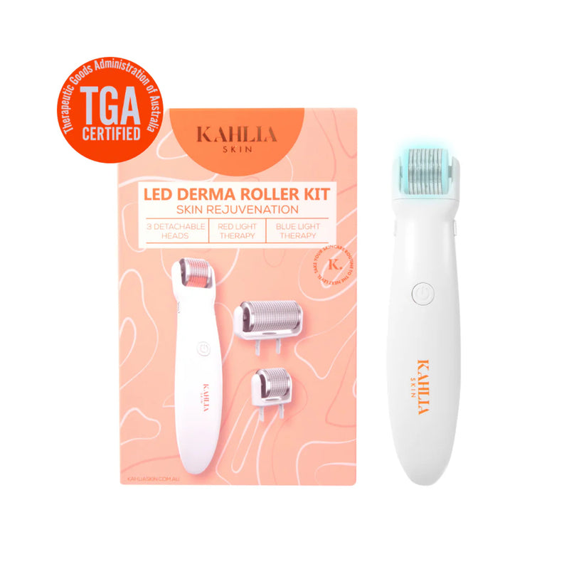 KAHLIA SKIN LED DERMA ROLLER KIT