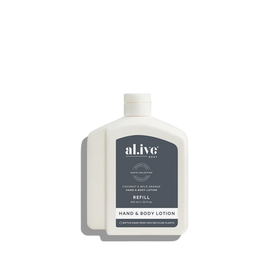AL.IVE BODY LOTION REFILL 650ML COCONUT & WILD ORANGE