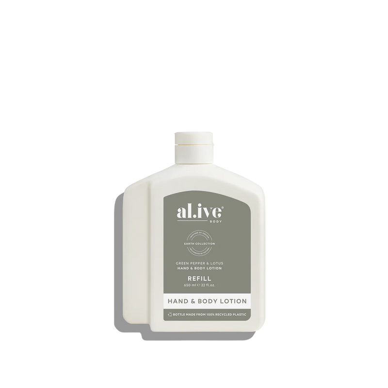 AL.IVE BODY LOTION REFILL 650ML LEMON & POMEGRANATE