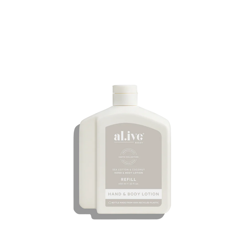 AL.IVE BODY LOTION REFILL 650ML SEA COTTON & COCONUT