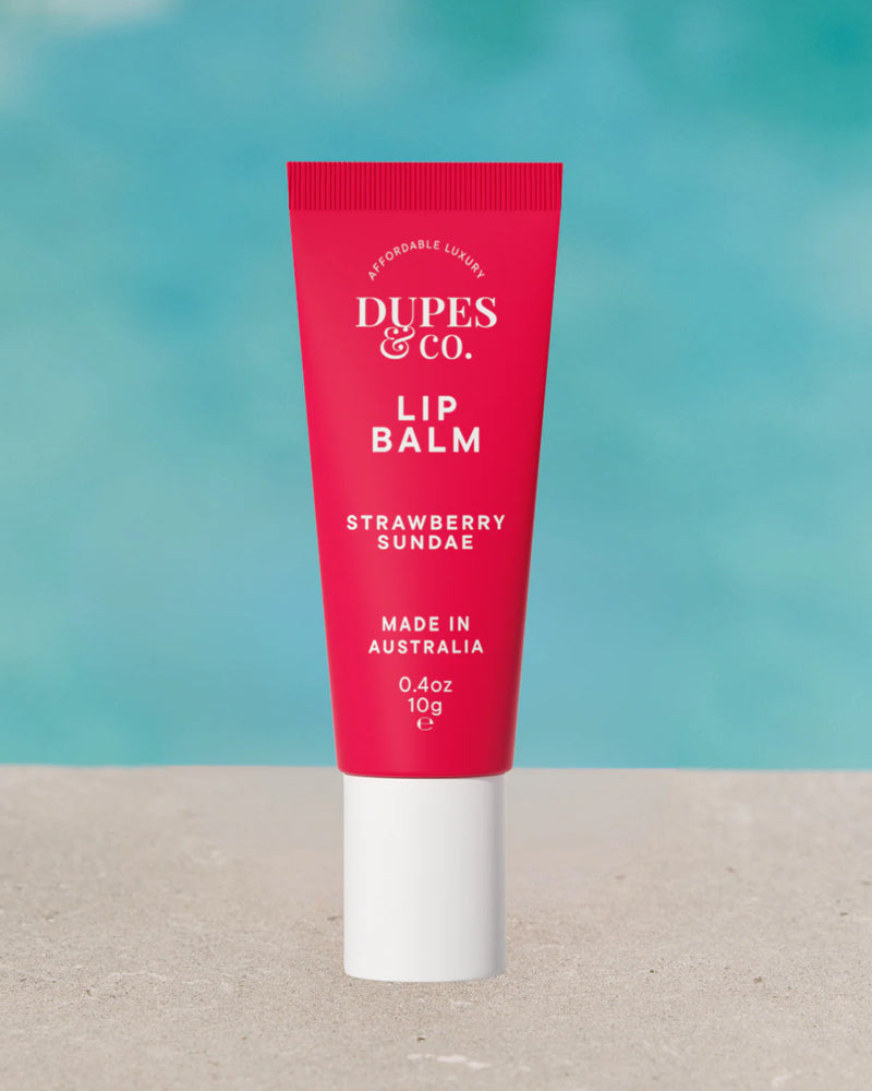 DUPES & CO LIP BALM  STRAWBERRY SUNDAE