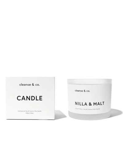 CLEANSE AND CO  NILLA & MALT CANDLE