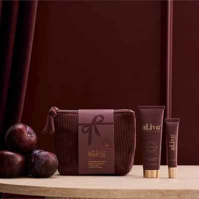 AL.IVE BODY SWEET PLUM & BERRIES HAND & LIP GIFT SET