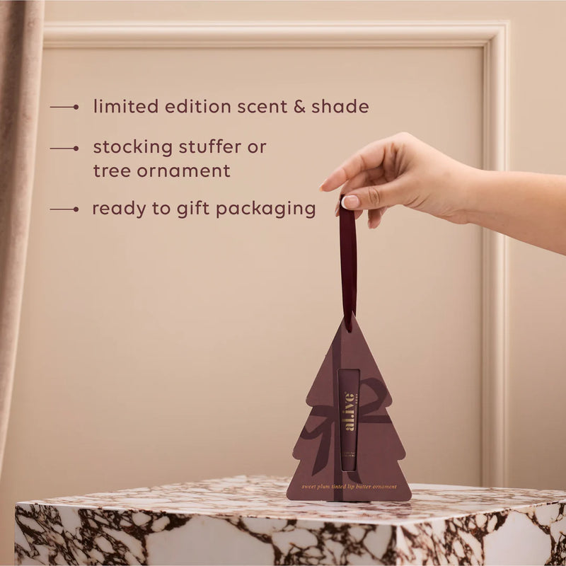 AL.IVE BODY SWEET PLUM TINTED LIP BUTTER ORNAMENT