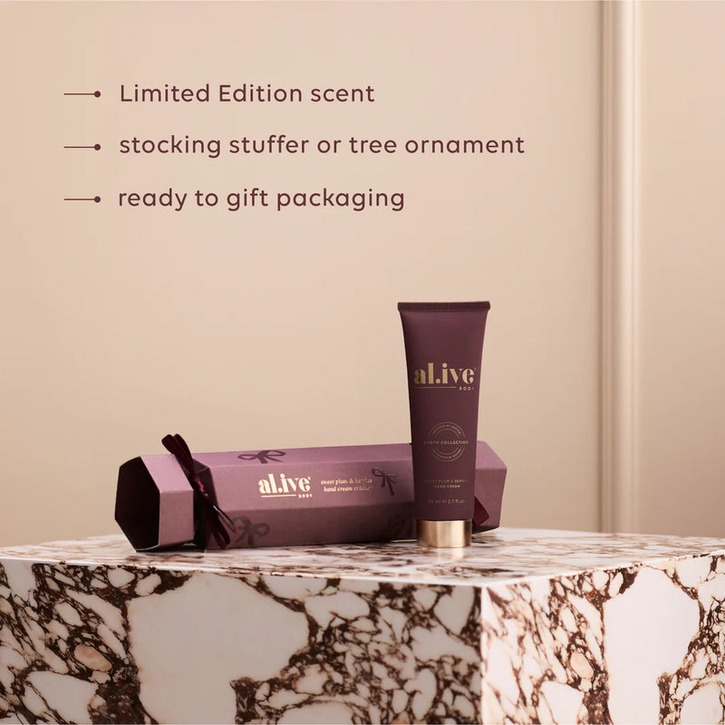 AL.IVE BODY SWEET PLUM & BERRIES HAND CREAM CRACKER