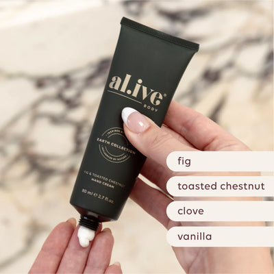 AL.IVE BODY FIG & TOASTED CHESTNUT HAND CREAM CRACKER