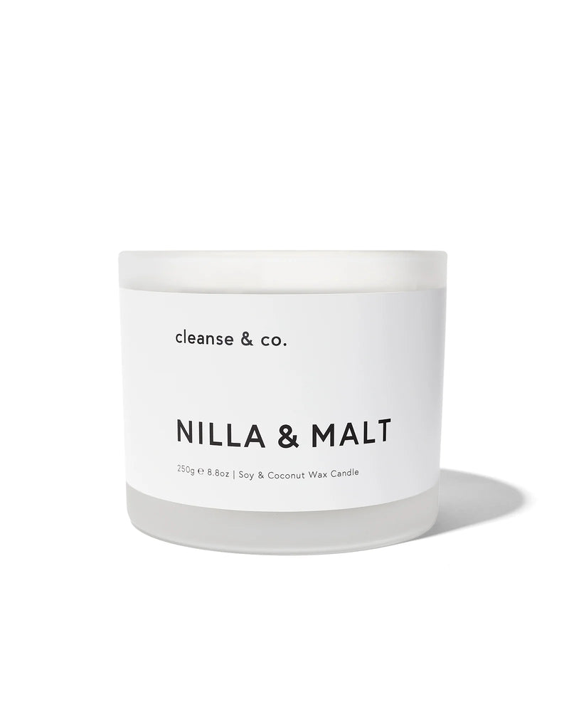 CLEANSE AND CO  NILLA & MALT CANDLE