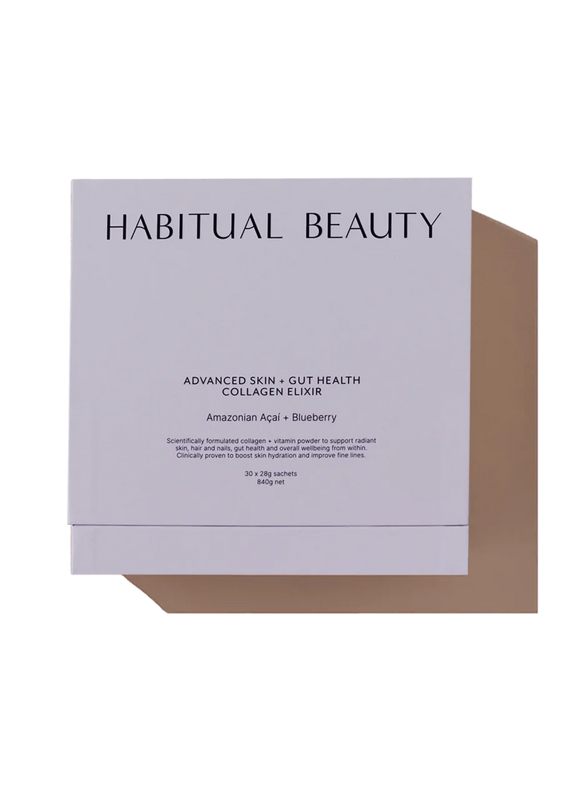 HABITUAL BEAUTY ADVANCED SKIN + GUT HEALTH COLLAGEN ELIXIR - AMAZONIAN ACAI + BLUEBERRY