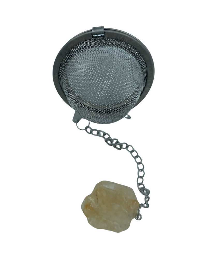 RAW CRYSTAL TEA STRAINER CITRINE