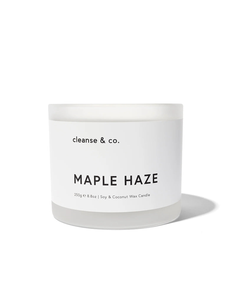 CLEANSE AND CO MAPLE HAZE CANDLE