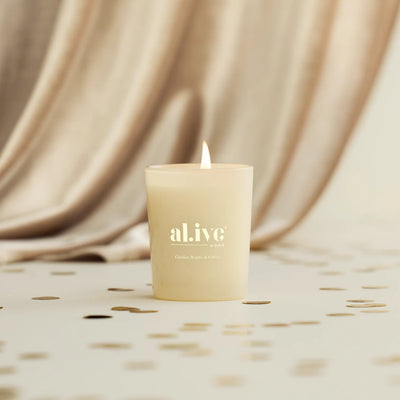 AL.IVE BODY GOLDEN WATTLE & CITRIUS MINI CANDLE BAUBLE