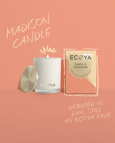 ECOYA KOWHAI & CEDARWOOD MADISON CANDLE