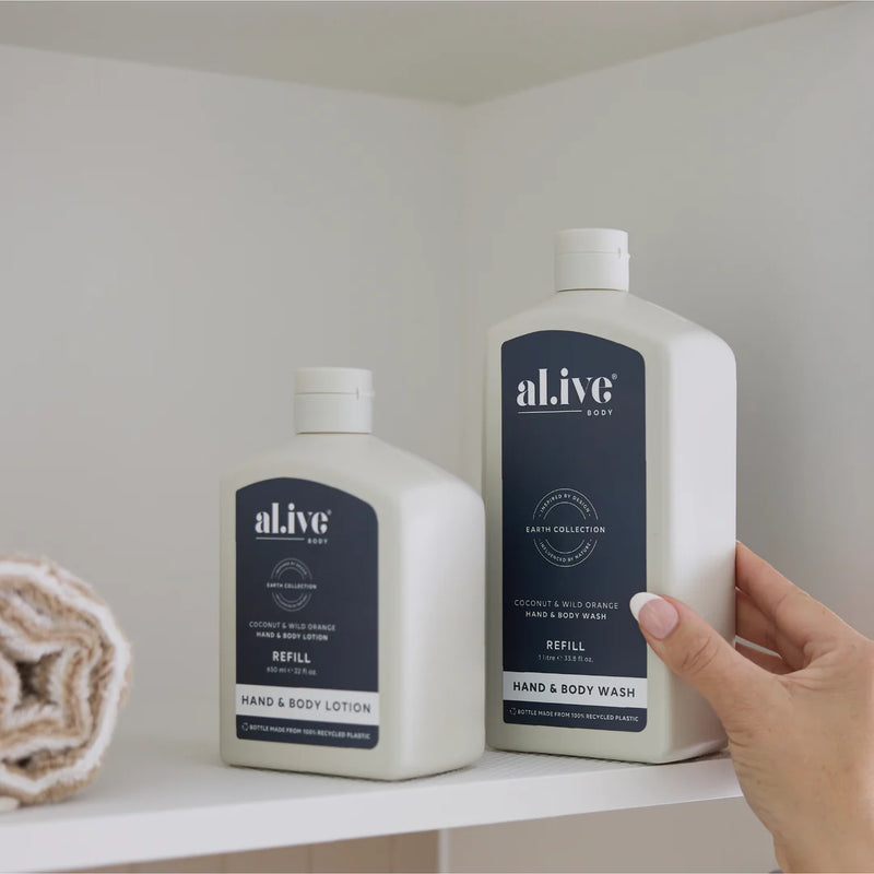 AL.IVE BODY LOTION REFILL 650ML COCONUT & WILD ORANGE