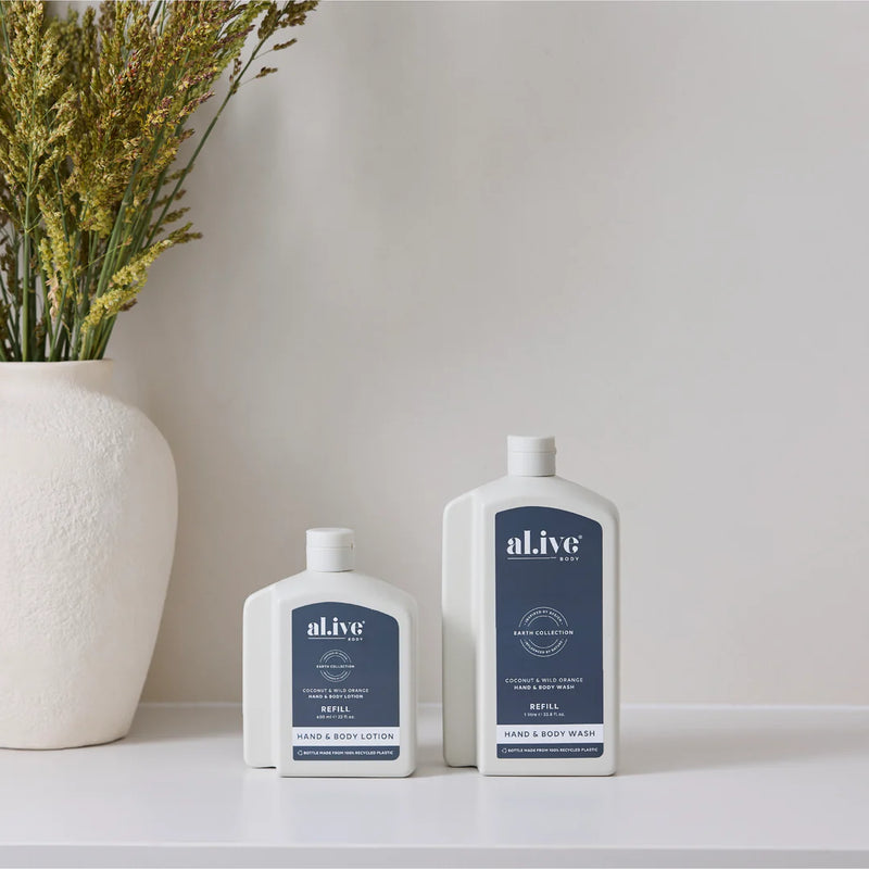AL.IVE BODY LOTION REFILL 650ML COCONUT & WILD ORANGE
