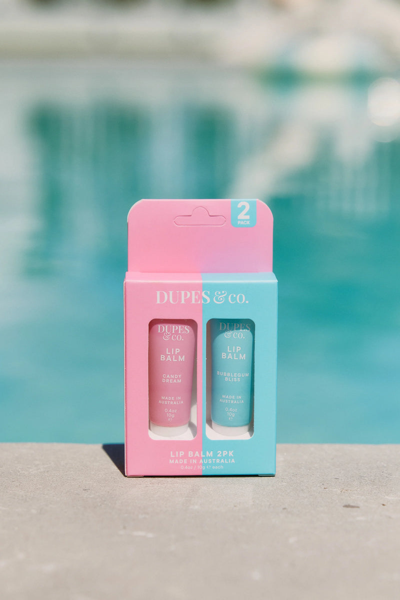 DUPES & CO LIP BALM DUO CANDY DREAM & BUBBLEGUM BLISS