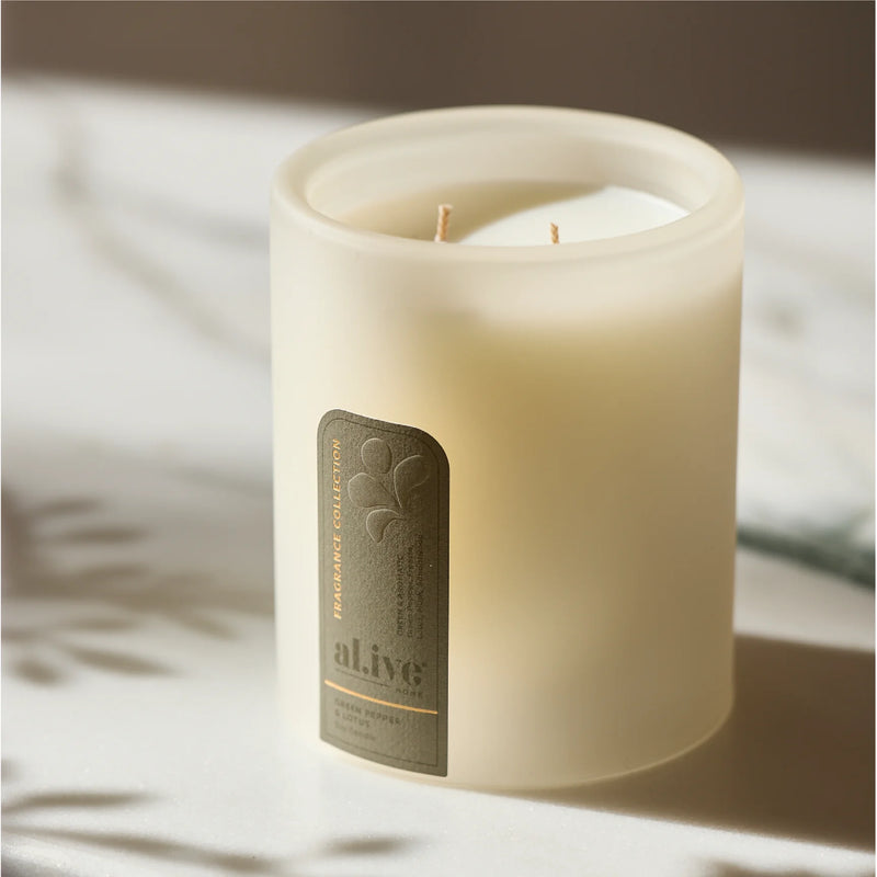 AL.IVE BODY CANDLE GREEN PEPPER & LOTUS