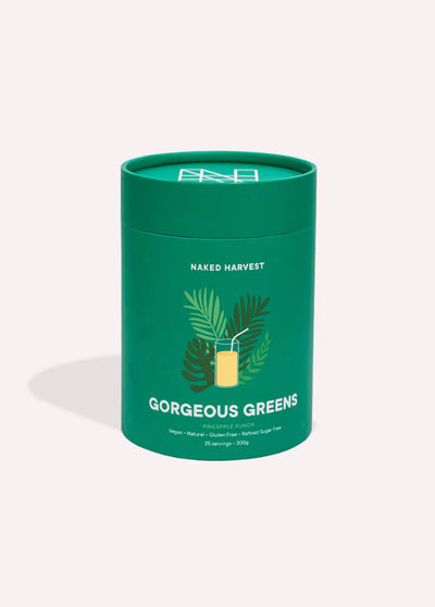 NAKED HARVEST GORGEOUS GREENS PINEAPPLE PUNCH 300G