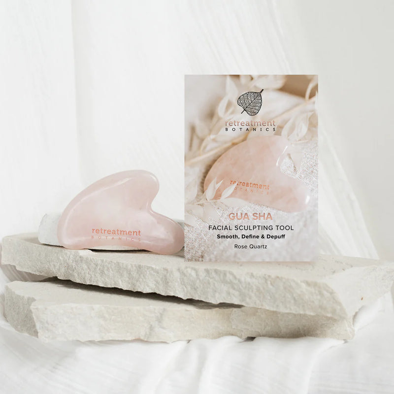 RETREATMENT BOTANICS ROSE QUARTZ GUA SHA