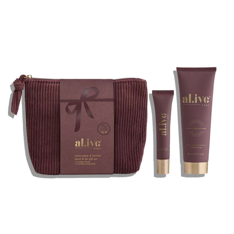 AL.IVE BODY SWEET PLUM & BERRIES HAND & LIP GIFT SET