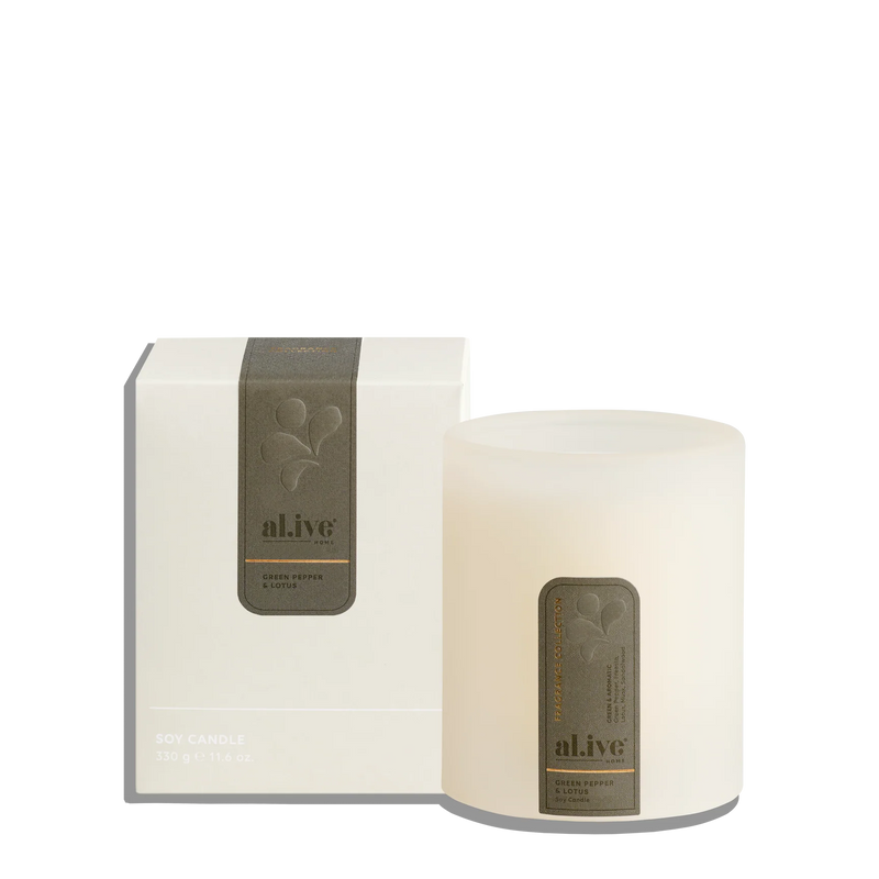 AL.IVE BODY CANDLE GREEN PEPPER & LOTUS