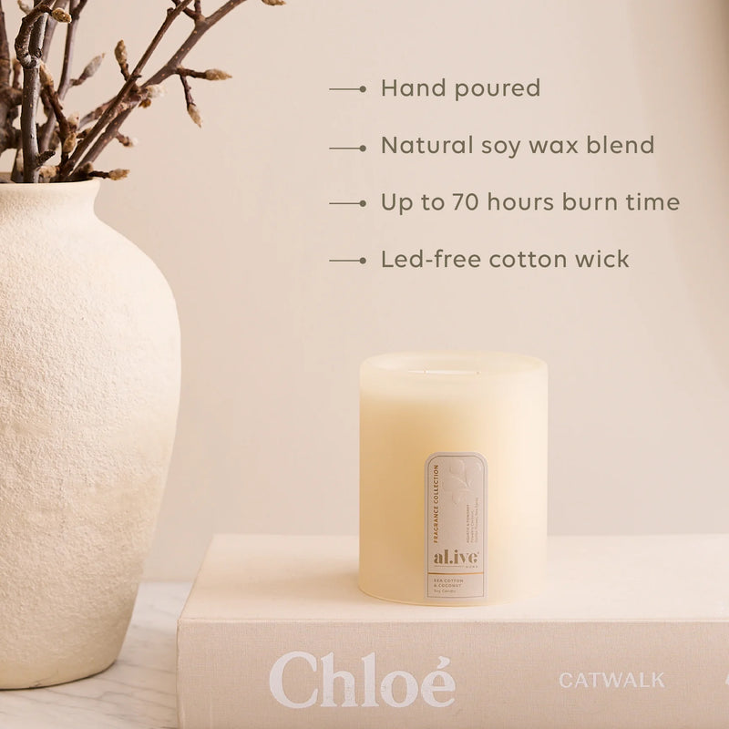 AL.IVE BODY CANDLE SEA COTTON & COCONUT