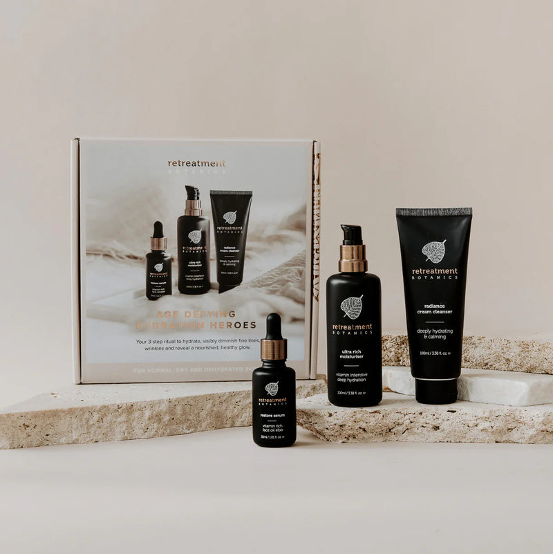 RETREATMENT BOTANICS AGE DEFYING HYDRATION HEROES BUNDLE