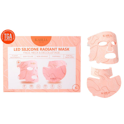 KAHLIA SKIN LED SILICONE RADIANT MASK - FACE, NECK AND DECOLLETAGE