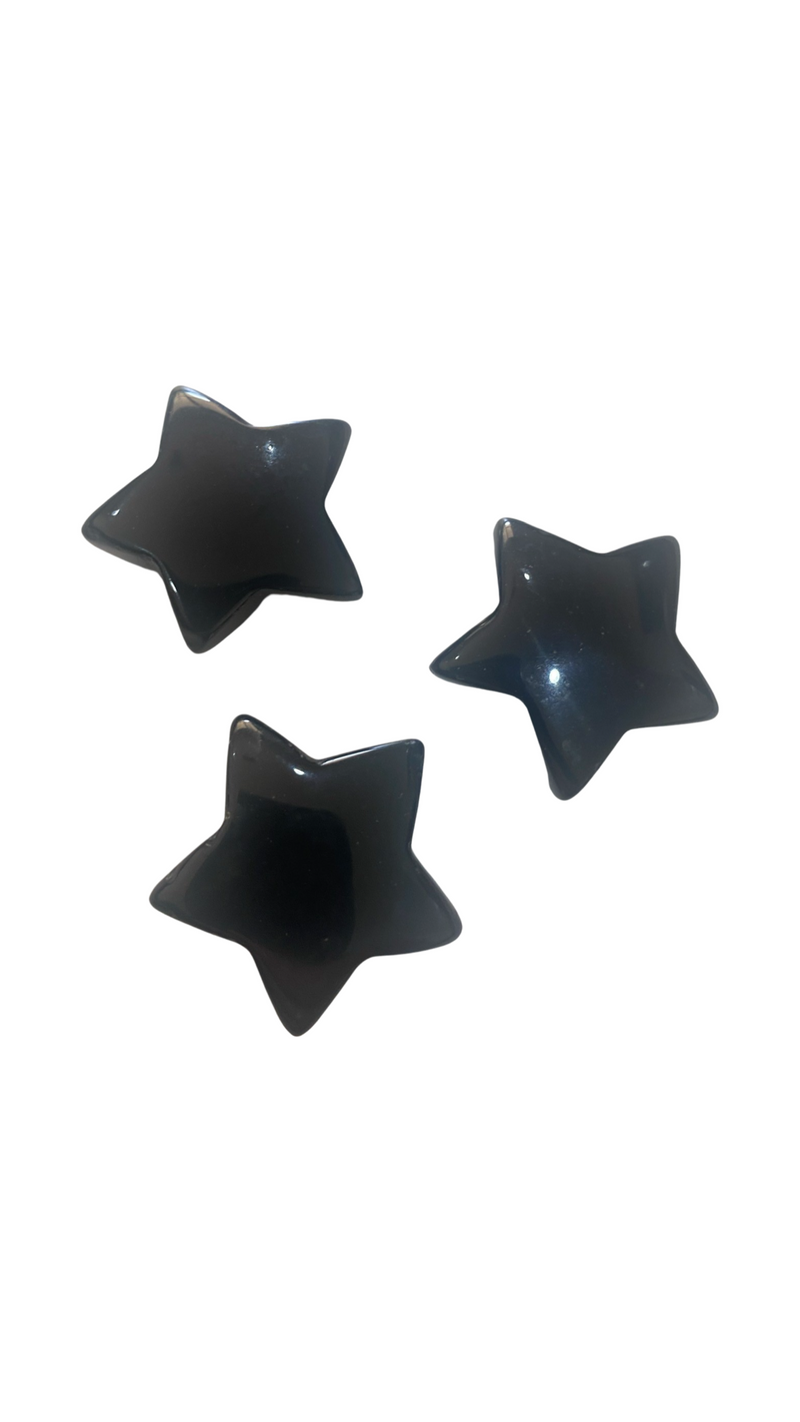 BLACK OBSIDIAN STAR