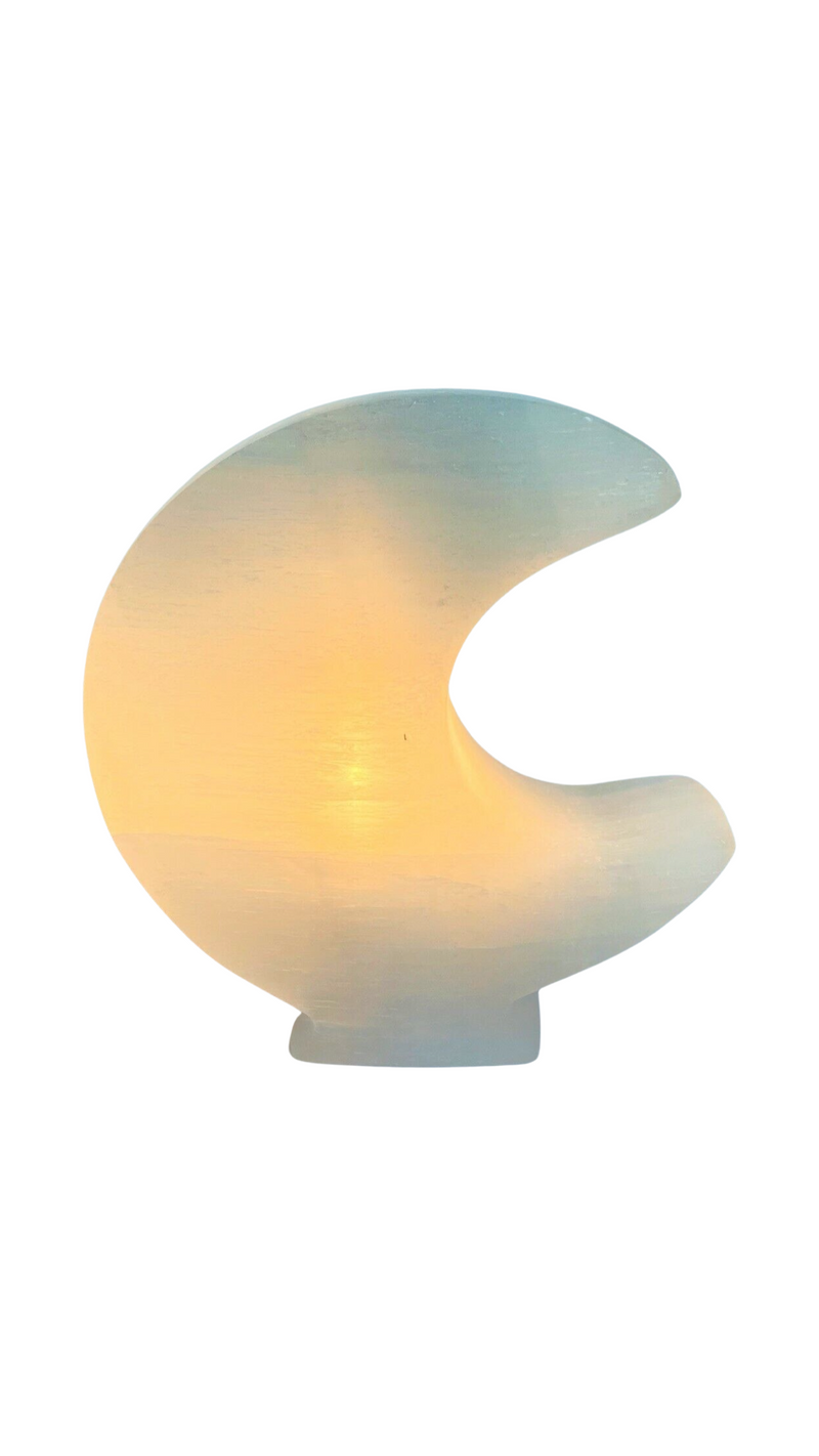 SELENITE MOON LAMP