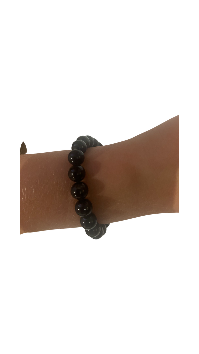 BRACELET TUMBLE BLACK TOURMALINE