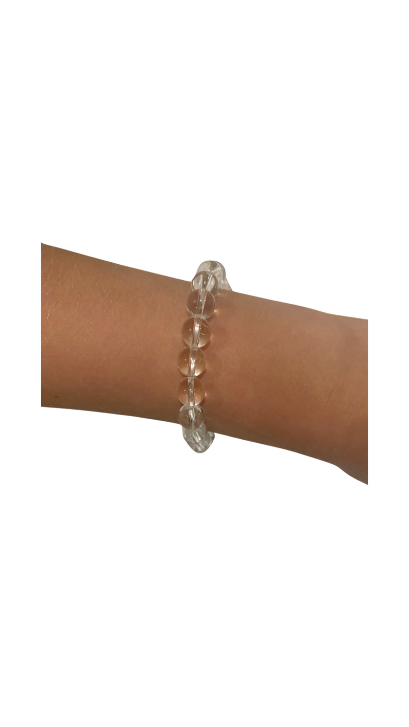 BRACELET TUMBLE CLEAR QUARTZ