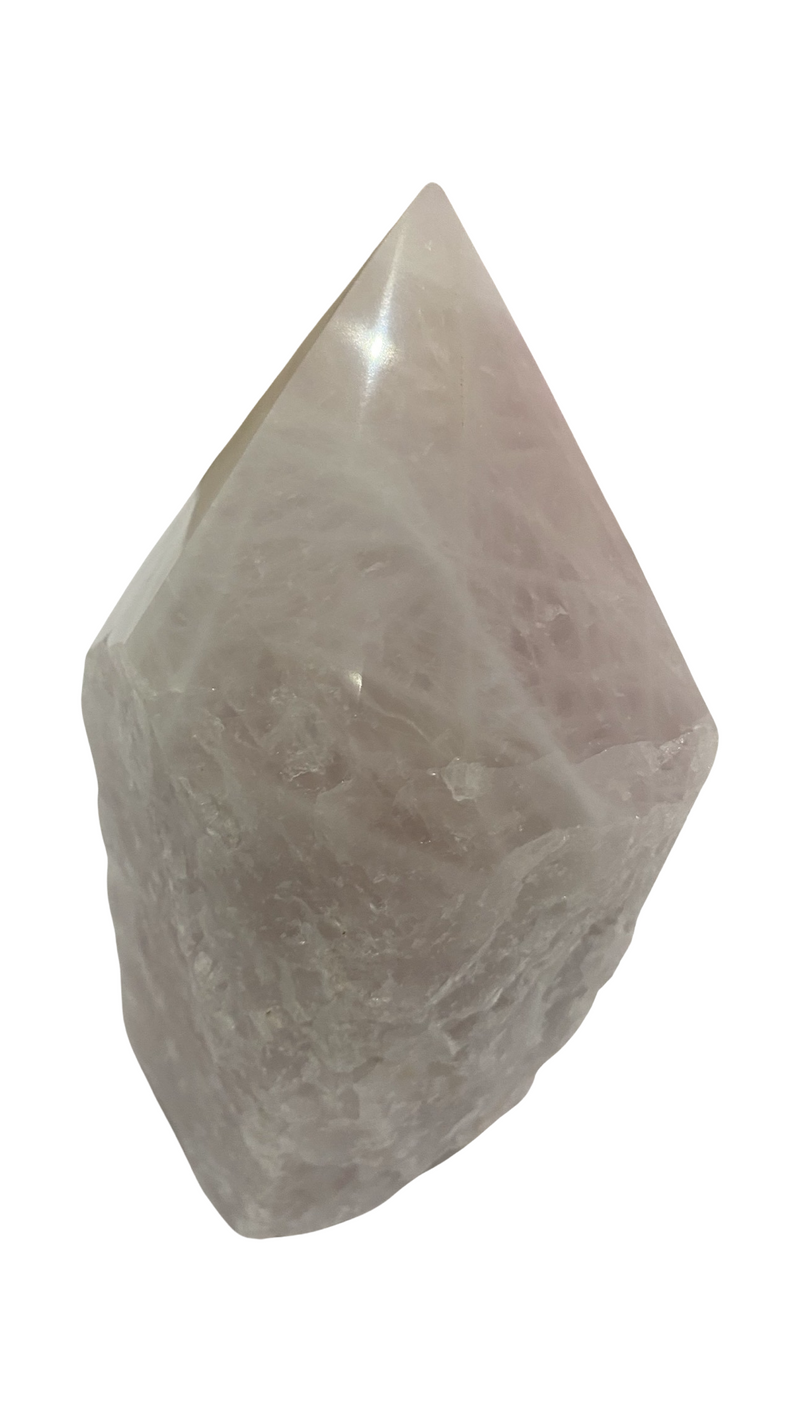 ROSE QUARTZ POLISHED TOP LAMP