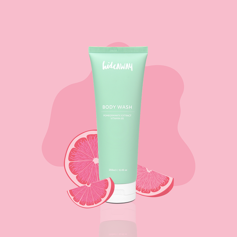 HIDEAWAY PINK GRAPEFRUIT BODY WASH TUBE