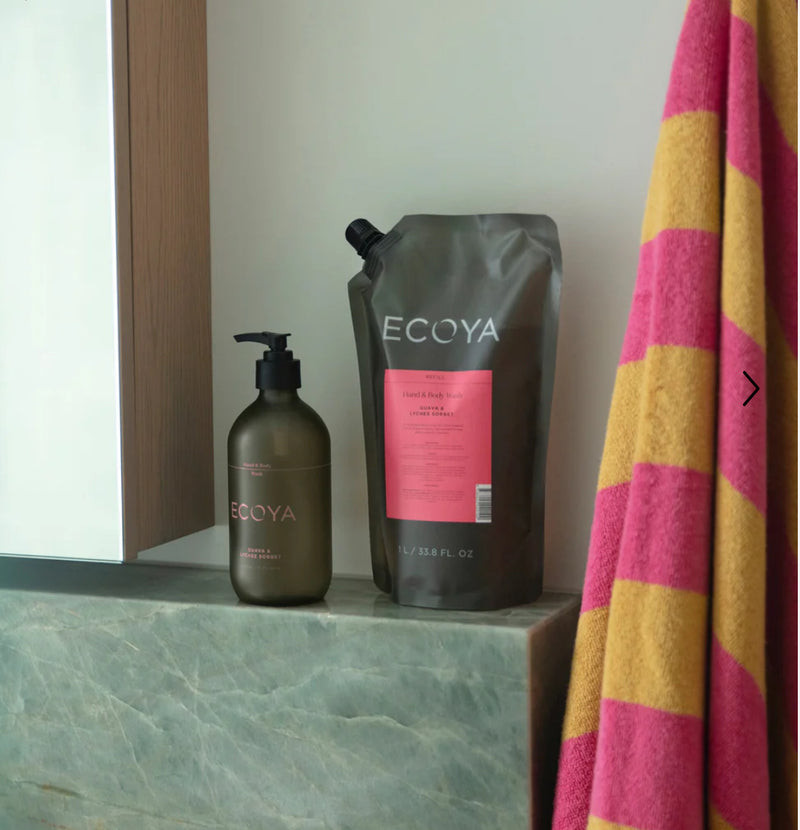 ECOYA GUAVA & LYCHEE SORBET HAND & BODY WASH REFILL