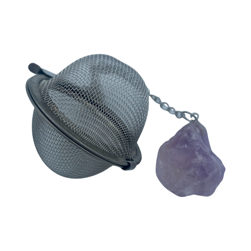 RAW CRYSTAL TEA STRAINER AMETHYST