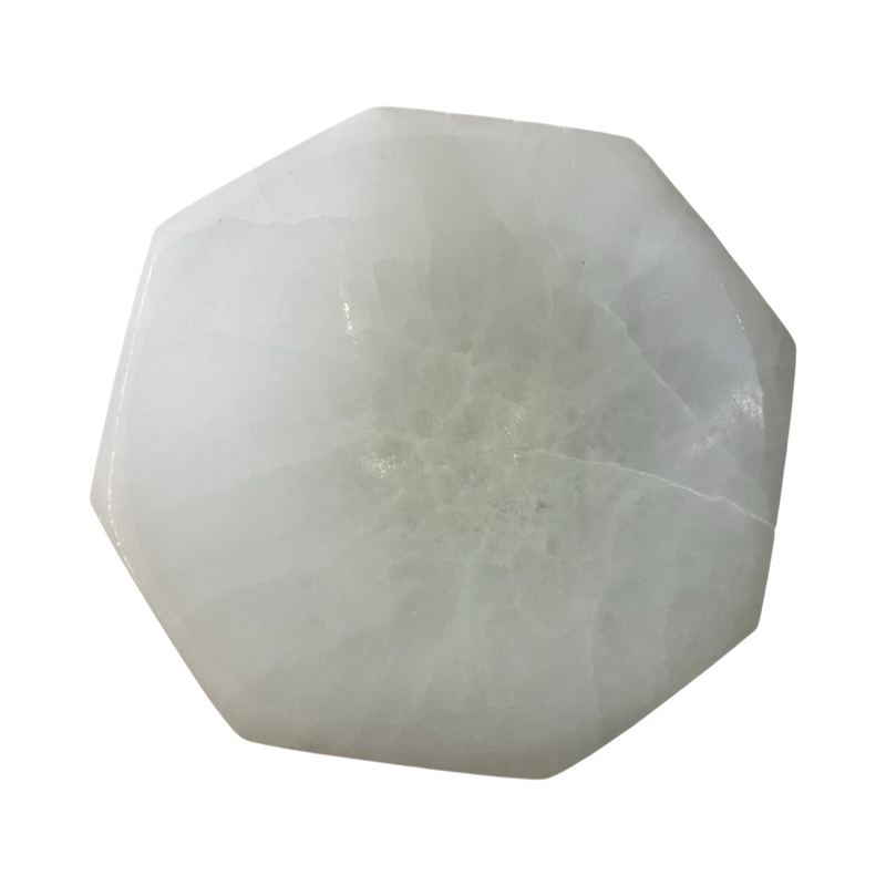 SELENITE HEXAGON CHARGING BOWL