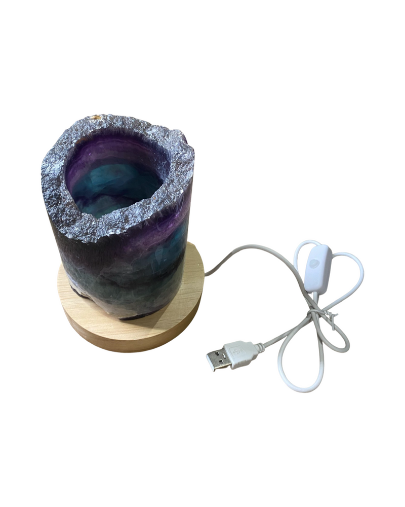 RAINBOW FLUORITE LIGHT