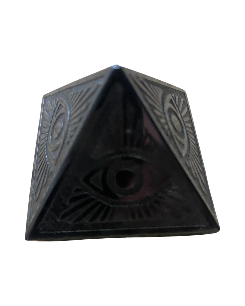 BLACK OBSIDIAN PYRAMID