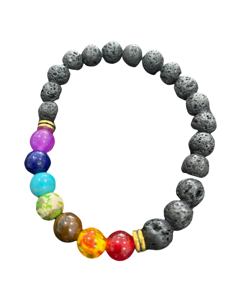 CHAKRA LAVA STONE BRACELET