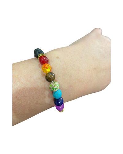 CHAKRA LAVA STONE BRACELET