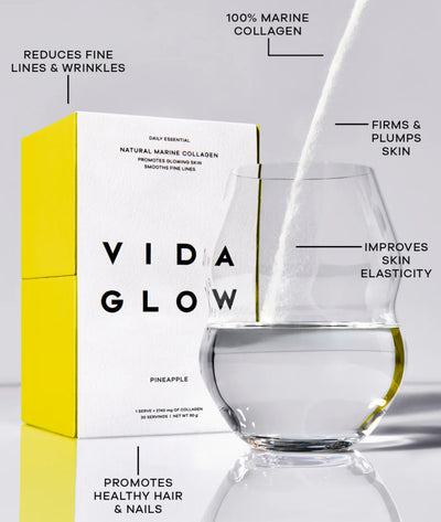 VIDA GLOW NATURAL MARINE COLLAGEN PINEAPPLE