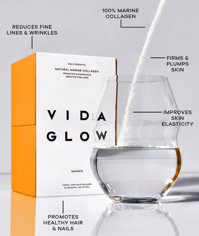 VIDA GLOW NATURAL MARINE COLLAGEN MANGO