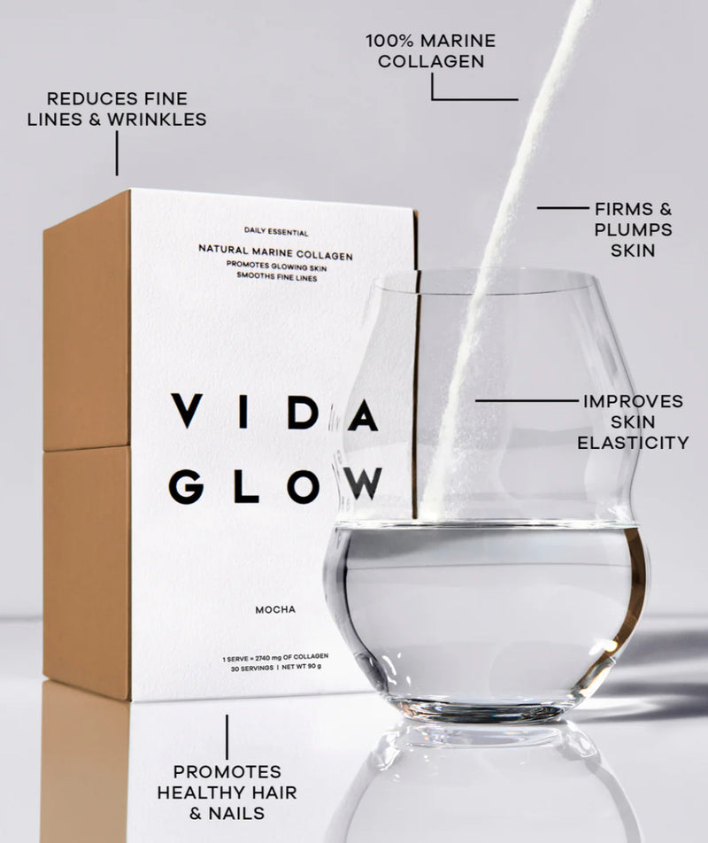 VIDA GLOW NATURAL MARINE COLLAGEN MOCHA