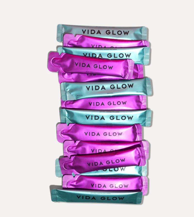 VIDA GLOW NATURAL MARINE COLLAGEN MULTI-FLAVOUR LIMITED EDITION MIXED BERRY