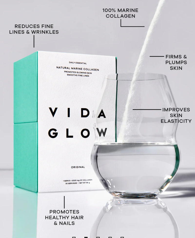 VIDA GLOW DAILY ESSENTIAL NATURAL MARINE COLLAGEN ORIGINAL 14 SERVINGS