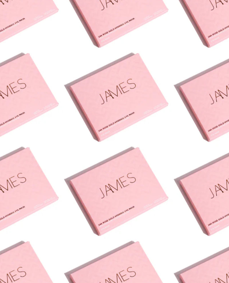 JAMES COSMETICS 24K ROSE GOLD HYDRATE EYE MASK