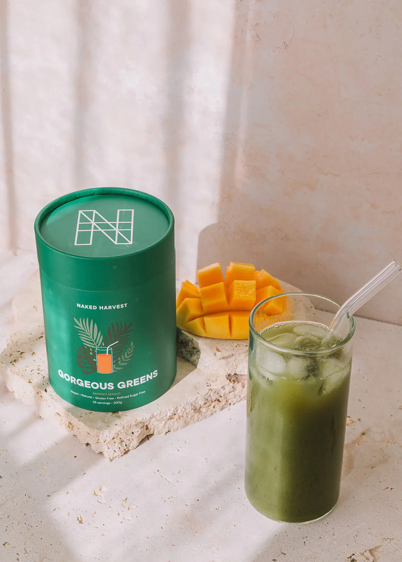 NAKED HARVEST GORGEOUS GREENS MANGO MAGIC 300G