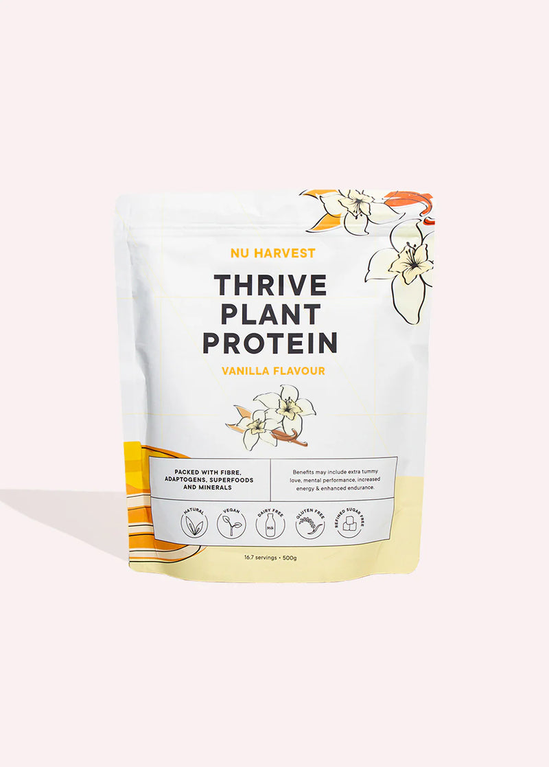 NU HARVEST THRIVE PLANT PROTEIN VANILLA FLAVOUR 1.2KG