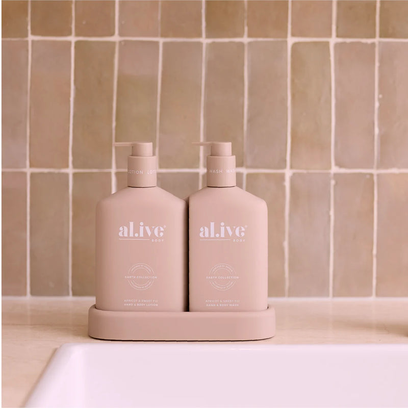 AL.IVE BODY WASH & LOTION APRICOT & SWEET FIG